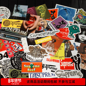 
Ready stock Supreme Sticker Past Sticker Collection Mobile Phone Tablet Luggage Trendy Blind Box