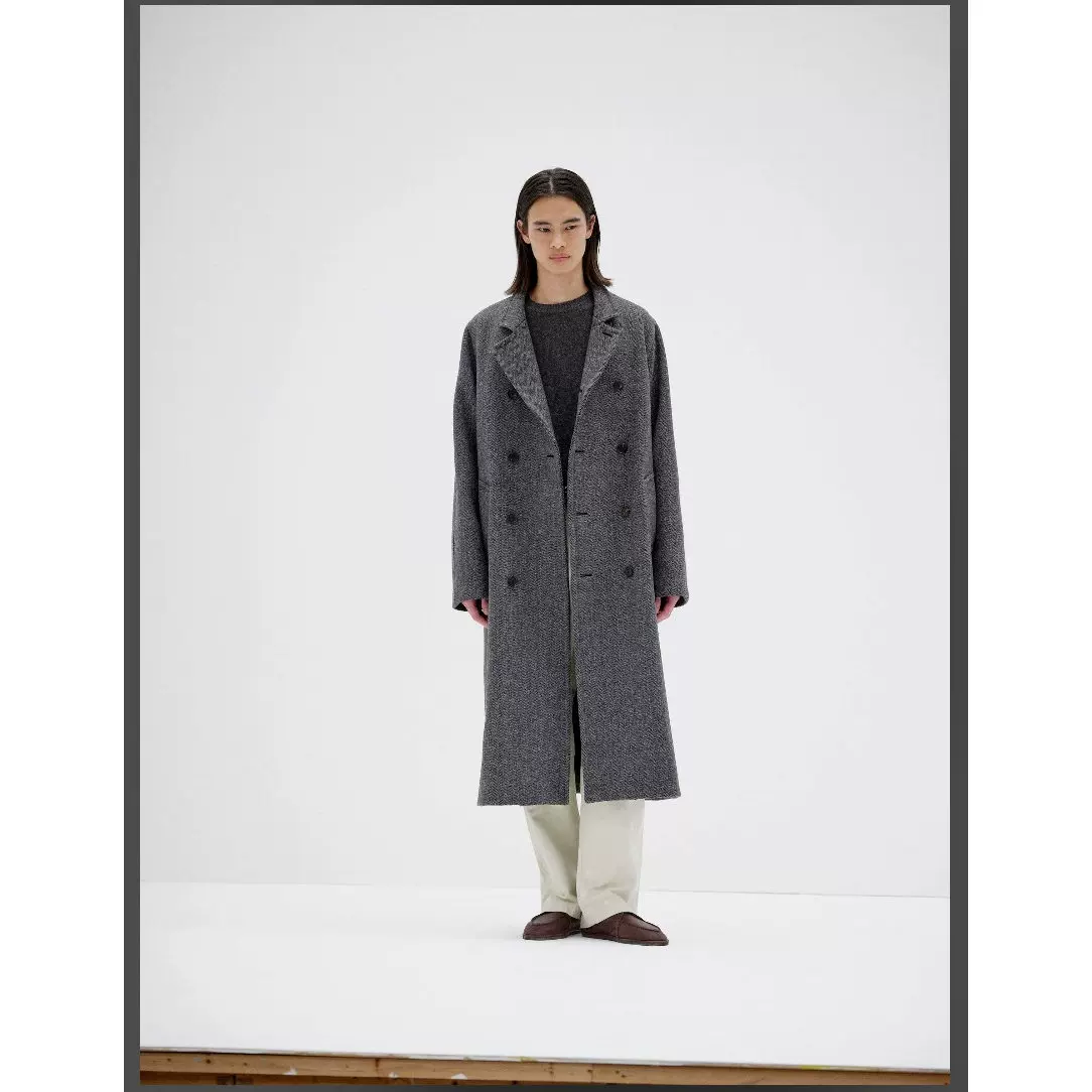 预日本买手代购auralee 25AW SHETLAND WOOL DOUBLE CLOTH 大衣