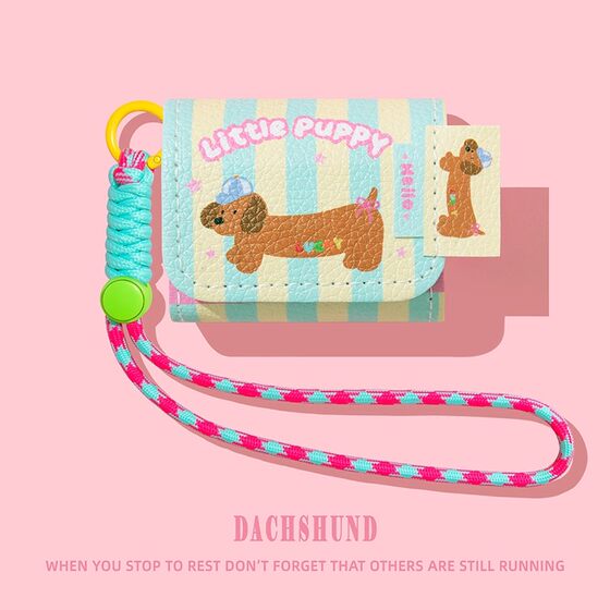 
Suitable for ikf ultra protective cover air clip pro bluetooth fly max headphone shell find air5 generation lite/ear/zing/fun max6 moon shadow ear clip striped dachshund