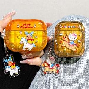 
Suitable for airpods4 protective case airpodspro3 protective case pro2 Apple Bluetooth headset case 4 fourth generation transparent star person airpod silicone ipod soft shell pro3 third generation Year of the Horse