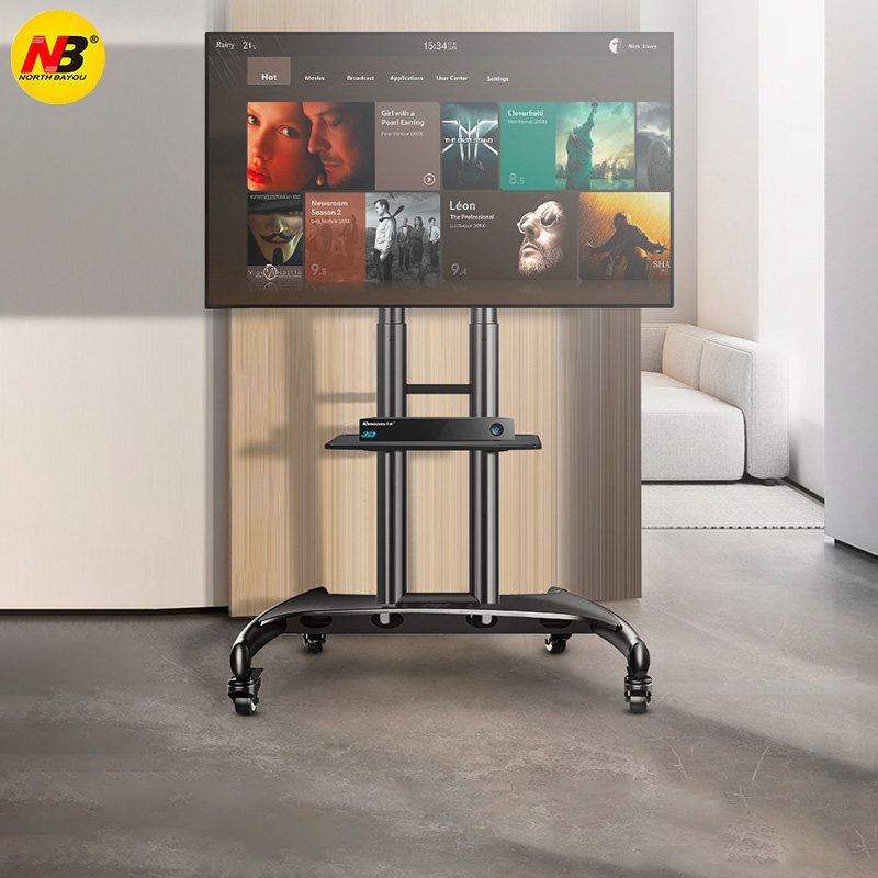 Tv Rack Movable Dimensions Tv stand stand stand floor stand movable wheeled rack trolley office 55 ...