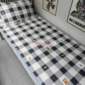 
School student dormitory single bed four seasons bed cover single sheet thickened sheet cover blanket sofa cushion bay window cushion