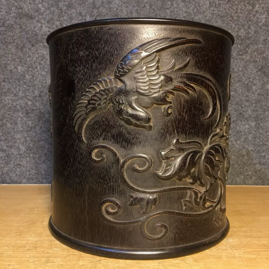 中国古玩　天然木　 唐木瘤木　花梨　黄花梨　筆筒　古物 中国古玩 天然木 唐木瘤木 花梨 黄花梨 筆筒 古物 - メルカリ