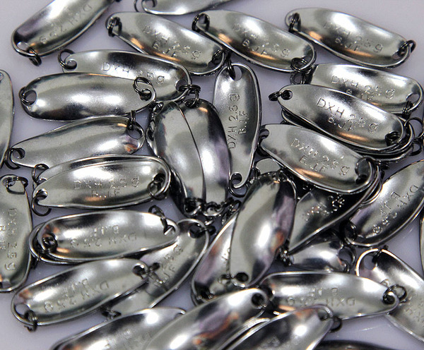 bjf马口亮片2.5g银 深弧勺片路亚饵假饵路亚鱼饵钓饵垂钓饵渔具