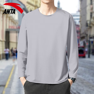 
ANTA sports long-sleeved men's 2026 autumn new quick-drying breathable t-shirt knitted running fitness badminton suit