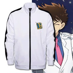 Detective Anime Kaito Kid Little Black Man Two-Dimensional Autumn and Winter Customizable Warm Cardigan Jacket Sweatshirt for Men and Women