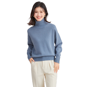 2025 Autumn and Winter [100% Sheep Wool] Two Lapel Sweater Knitted Thickened Thermal Top Women's Cardigan