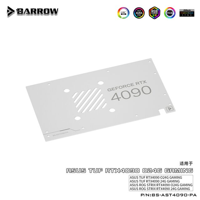 Barrow ASUS ROG Raptor/TUF RTX4090 full coverage graphics card cooling ...
