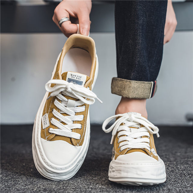 Summer Breathable Cloth Shoes Low-top Men's Casual Canvas Shoes Front Lace-up
