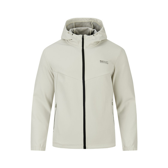 
361 zipper hooded windproof sports windbreaker warm running sports men's knitted 552342602