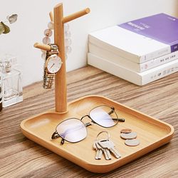 Creative Ornament for Entryway, Key Storage Box, Office Desk Organizer, Miscellaneous Item Organizer, Solid Wood