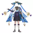 Ji Meng Genshin cos phù hợp với giang hồ cosplay trẻ skirmisher cos trò chơi trang phục c phù hợp với gió rời anime mũ rosaria cosplay genshin Genshin Impact