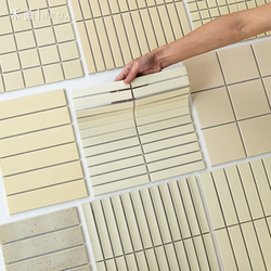 Retro Style Beige Mosaic Tiles Bathroom Bathroom Balcony Tiles Kitchen Bed and Breakfast Hotel Bar Wall Tiles