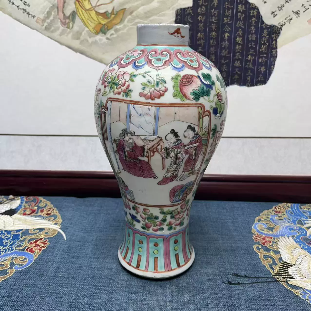 大明成化年製　花瓶 大明成化年製 伊万里 花瓶 高さ約40センチ - メルカリ