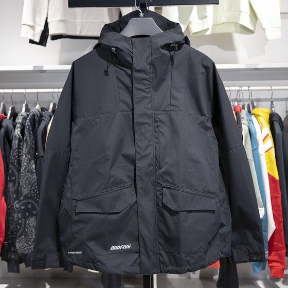 Li Ning sports windbreaker men's 2024 new winter anti-wu series loose water-splashing hooded jacket AFDU493
