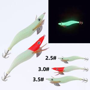 Wooden shrimp squid hook explosion hook weight leading bionic babies Shenshui Road Asian bionic shrimp fishing bait