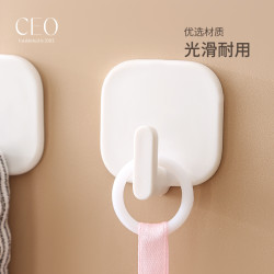 No-Drill Hooks, Strong Load-Bearing Adhesive Hooks for Behind Doors, Strong Traceless Adhesive for Bathroom, Toilet, Kitchen, Wall