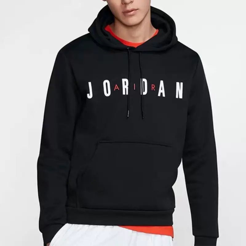 NIKE耐克JORDAN AIR男子连帽套头加绒保暖运动休闲卫衣DC9091-010-Taobao