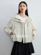 Disenis 2025 spring new outdoor casual temperament top commuter loose long sleeve hooded short jacket for women