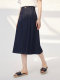 
Disenis summer new versatile simple skirt high-waist denim skirt women