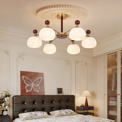 Daguanyuan Bedroom Lamp, Medieval Bauhaus Glass Chandelier, Modern Minimalist Study Room Master Bedroom Room Chandelier P271