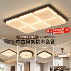 Living Room Ceiling Lamp, Mid-Century South Asian Style, New Modern Simple and Elegant Ice Cube Living Room Main Light, Eye-Protecting Lamp 357Z