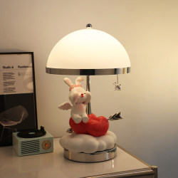 Beihanmei Table Lamp Ornament Bedroom Bedside Atmosphere Lamp Night Light Housewarming Birthday Gift for Girls Newlywed Wedding Gift
