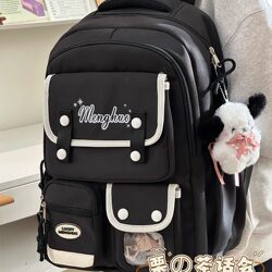 ins Cute Schoolbags for Girls 2025 New Large-Capacity Backpacks for Junior High School and High School Students to Go to School with Computer Backpacks