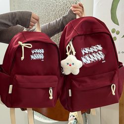 Campus Japanese-Style Simple Casual Backpack Junior High School Girls High School Student School Bag Female Lightweight Travel Computer Backpack