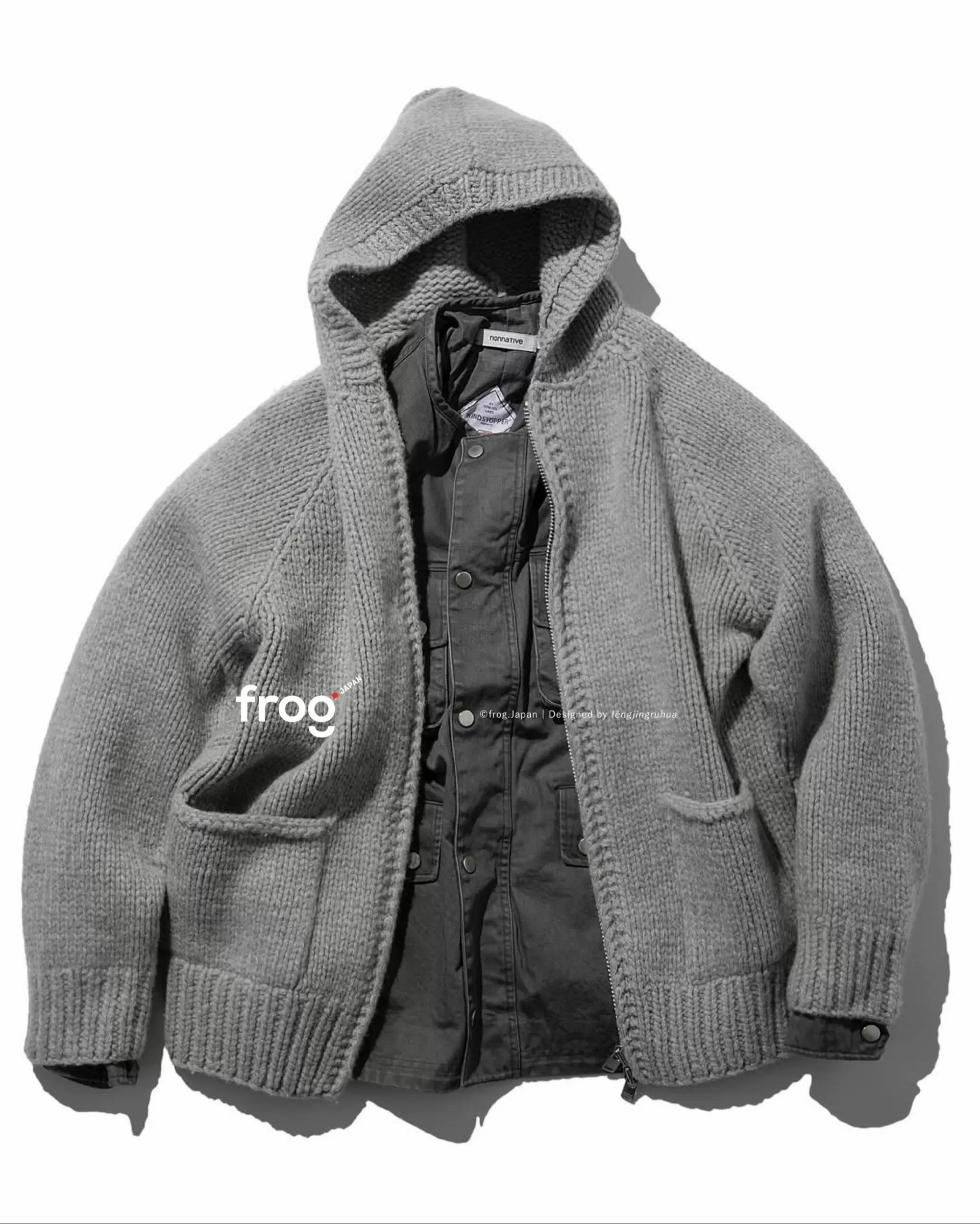 国现折扣WTAPS DECK / SWEATER. WOAC 字母毛衣19AW