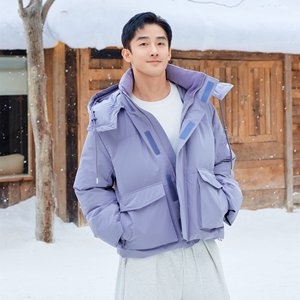 
Boyishe [Outdoor hooded detachable workwear casual down jacket] Winter men's cold-resistant and warm 90 white duck down