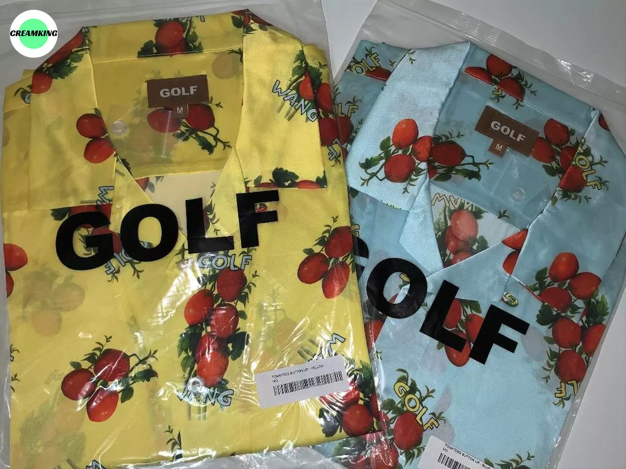 Golf Wang outlet Silk Tomato Button Up