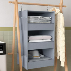 Dormitory Wardrobe Hanging Storage Bag Layered Storage Organizer Large Capacity Fabric Clothing Storage Bag Organizing Bag