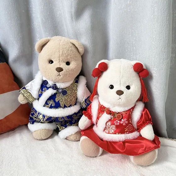 
Clothes only] Medium Lena Joint Bear Plush Doll Stand-in for Cute Girls in Jinxiu Tang Suit Suit