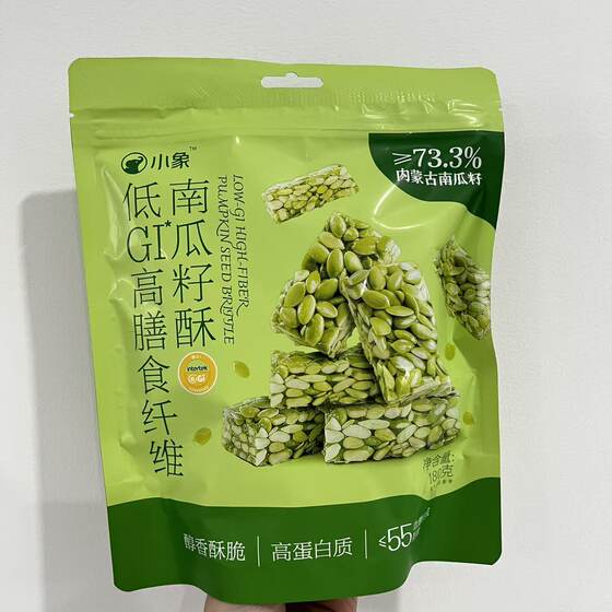 
Little Elephant Purchasing Agent Little Elephant Low GI High Dietary Fiber Pumpkin Seed Crispy 180g Mellow, Crispy and High Protein