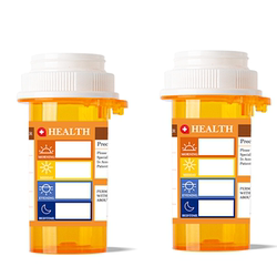 American Sealed Medicine Bottle, Portable Light-Proof Medicine Box, Repackaged Medicine and Tablets, American-Style Moisture-Proof Food-Grade Repackaging Box