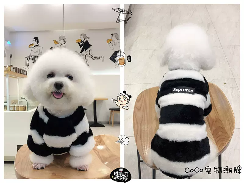 狗狗衣服冬装加厚毛毛保暖雪纳瑞法斗比熊猫咪