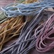 DIY handmade hair accessories headgear head rope accessories materials imported 10 colors high elastic 3MM flat rope hair rope