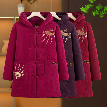 
Mother's winter warm velvet thickened cotton coat