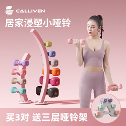 Dumbbells for Women's Fitness, Home Training Equipment, Arm Muscle Training, Slimming Belly, Youth Material Combination Dumbbells, 2kg Pair