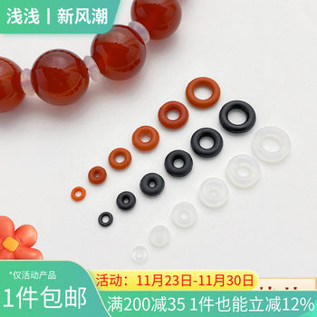 Silicone Gasket Washer Pearl Crystal Spacer Spacer