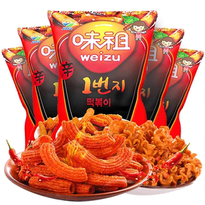 South Korea imported 9-day fried rice cakes and zuchi fried cakes and puffed fried snacks 100g*5 bags