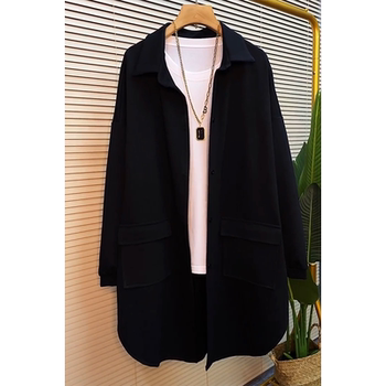 Fat mm personalized lapel double pocket jacket-