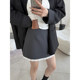 2025 summer new suit skirt slim short skirt women's spliced ​​design miniskirt sweet A-line skirt skirt