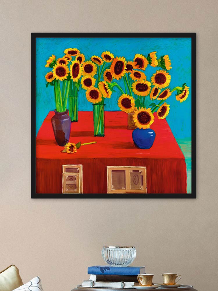 額装品/Sunflowers for Hope（デビット ホックニー） 額装品/Sunflowers for Hope（デビット ホックニー） DAVID