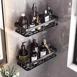 No-Drill Bathroom Storage Rack, Bathroom Shelf, Toilet Washroom Supplies Wall-Mounted Storage Rack