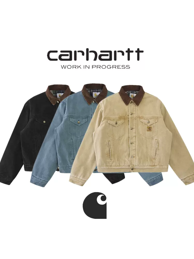 Carhartt古着卡哈特Vintage卡车司机棉服夹克J10重磅加厚帆布外套-Taobao