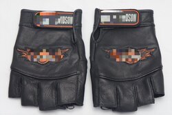 Suitable for Harley Riders Half-Finger Leather Gloves, Off-Road Motorcycle Gloves, Harveyson Racing Gloves