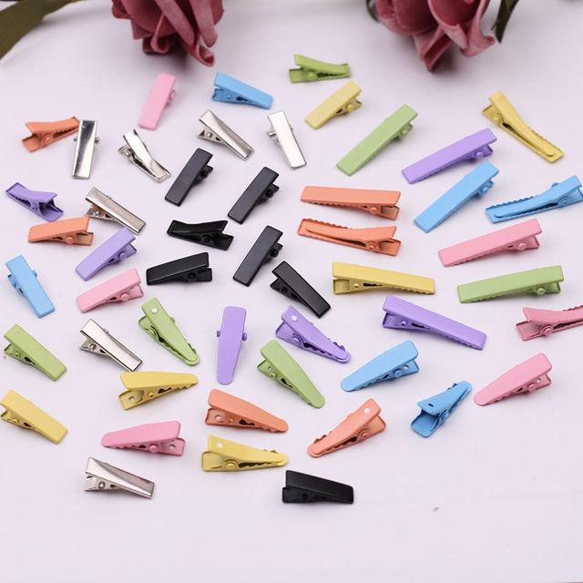 2cm internet celebrity mini hair clip with small duckbill clip DIY handmade jewelry hairpin material accessories