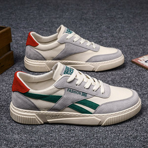 2025 new men's shoes summer men's casual shoes versatile trendy white shoes breathable canvas shoes sports shoes